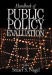 Handbook of Public Policy Evaluation