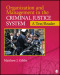 Organization and Management  in the Criminal Justice System